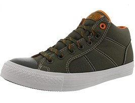 Converse CT Cyphe Mid Army Green Orange Lining Striped Laces Shoes Men&#39;s 7.5 - £58.34 GBP