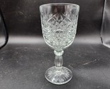 Vintage Libbey Hobstar Star Of David 7 1/4&quot; Replacement Glass Water Goblet - £9.28 GBP