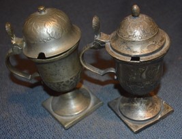 Pair of Quill Holders, Antique Pewter, 5.5” Tall - £43.96 GBP