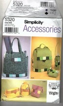 Simplicity Accessories Shirley Botsford Designs Totes Handbags Backpack #5320 - £4.60 GBP