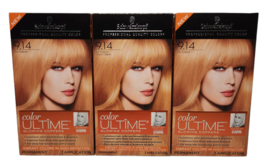 3X Schwarzkopf Color Ultime Glowing Coppers Hair Color Icy Copper 9.14 - £59.17 GBP