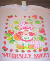 Vintage Style Pink Strawberry Shortcake T-Shirt Mens Medium New w/ Tag 1980's - $19.80