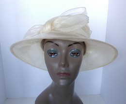 New Josette Organza - Bow Sun Hat (Cream) - £21.79 GBP