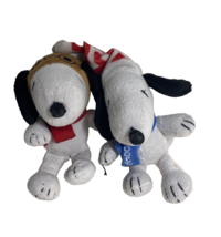 Snoopy Pet Toys Lot of 2 7 inch Sewn in eyes - £6.08 GBP