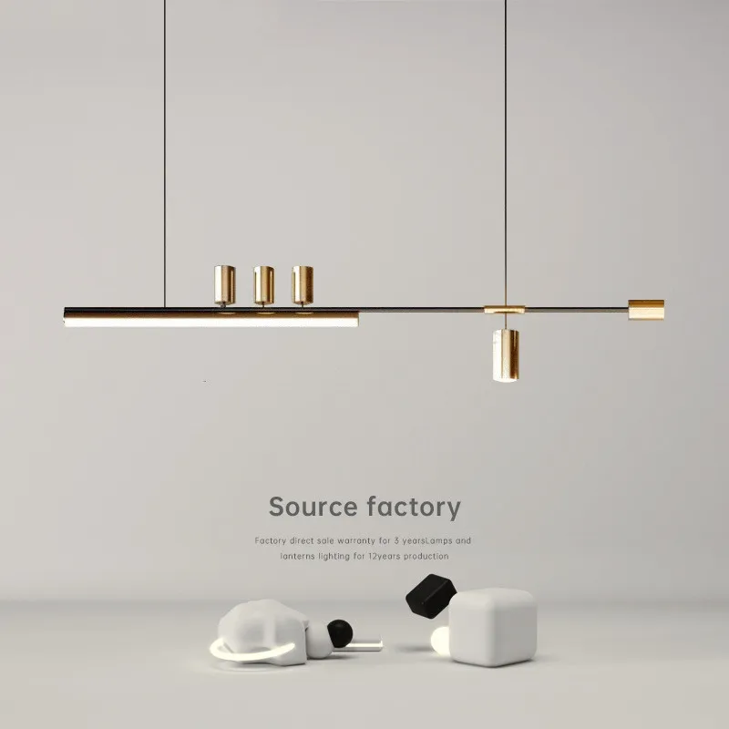 Nordic Designer Led Spot Pendant Lights Long E27 for Table Dining Room K... - $155.20+