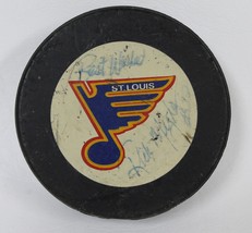 Rick Meagher Signed Autographed St. Louis Blues Hockey Puck - £31.33 GBP