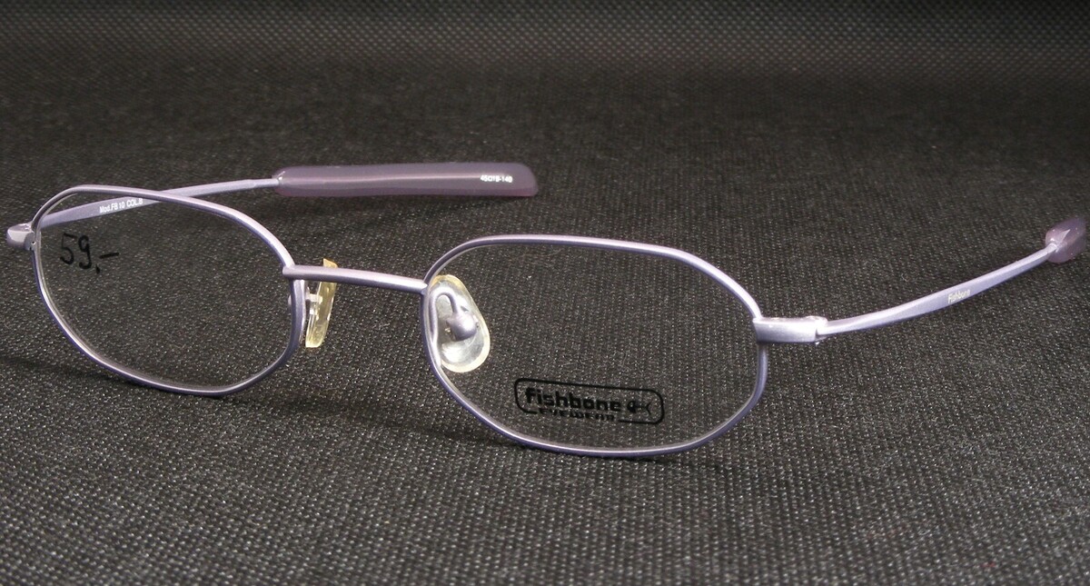 FISHBONE Mod. FB 10 Col.B Viola Chiaro Unico Raro Occhiali 45-19-140mm - $46.49