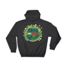 Eco Save Love Your Planet Kraft Paper : Gift Hoodie Ecological Green Trees Natur - £28.46 GBP