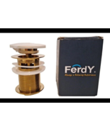 FerdY Pop-up Drain for Bathtub Drain Stopper 007-Gold - $53.55 CAD