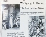 Mozart The Marriage of Figaro For Woodwinds And String Bass - £23.91 GBP