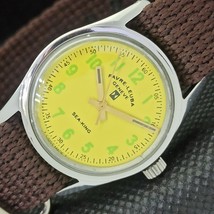 Vintage Favre Leuba Sea King 253 Winding Swiss Mens Yellow Watch 564-a299108-6 - £25.80 GBP