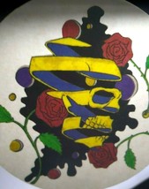 Grateful Dead Car Window Decal Vintage Bertha Ribbon Skull Red Roses Hippy Art - £11.07 GBP