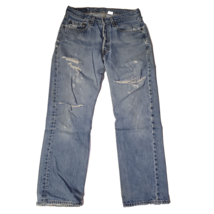 Vintage Levis 501XX Jeans Men&#39;s 31x30 Blue Distressed Medium Wash Mexico... - $89.89