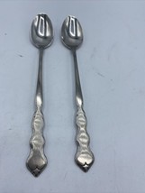 Oneida Valerie Distinction Deluxe Stainless Flatware Set of 2 Iced Tea S... - $5.93