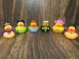 Halloween Theme 6 Rubber Ducks Mini Cake Topper Bath Pool Tub Toys Lot - $9.89