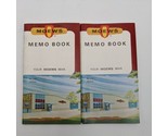 (2) 1967 Vintage Moews Perry Iowa Memo Books Notepad 5.5&quot;x3&quot; - £12.53 GBP
