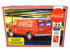 Skill 3 Model Kit 1977 Ford Delivery Van w 2 Bottles Crates Vending Machine Coca - £39.10 GBP