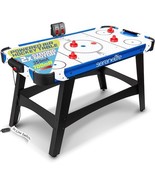 SereneLife 54&quot; Air Hockey Table w/ LED Scoreboard, 2X Motor, Pushers &amp; P... - $2,054.09 MXN