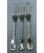 Geislingen  Silverplate Dinner Fork 8 1/8&quot; Matches Christofle Chinon - $339.28 MXN