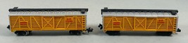 Lot of 2 - N Scale - Bachmann &amp; Life-Like Union Pacific Livestock Cars UP 476306 - £17.03 GBP