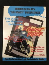 Ghost Rider Poster 1990 Marvel Comics- Sweepstakes - £32.46 GBP