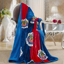 Chivas Silk Touch Sherpa Lined Throw Blanket 50X60 - $46.99