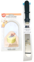 2 Wilton Cake Decorating Tools 13&quot; Angled Spatula &amp; Fondant Smoother New - $19.34