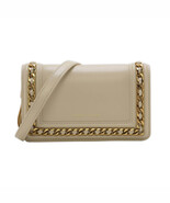 Charles &amp; Keith PU Chain Detail Clutch Small Shoulder Bag WOC Purse Ivory - $761.39 MXN