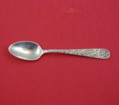 Repousse by Jacobi and Jenkins Sterling Silver Demitasse Spoon 4 1/2&quot; - £38.68 GBP