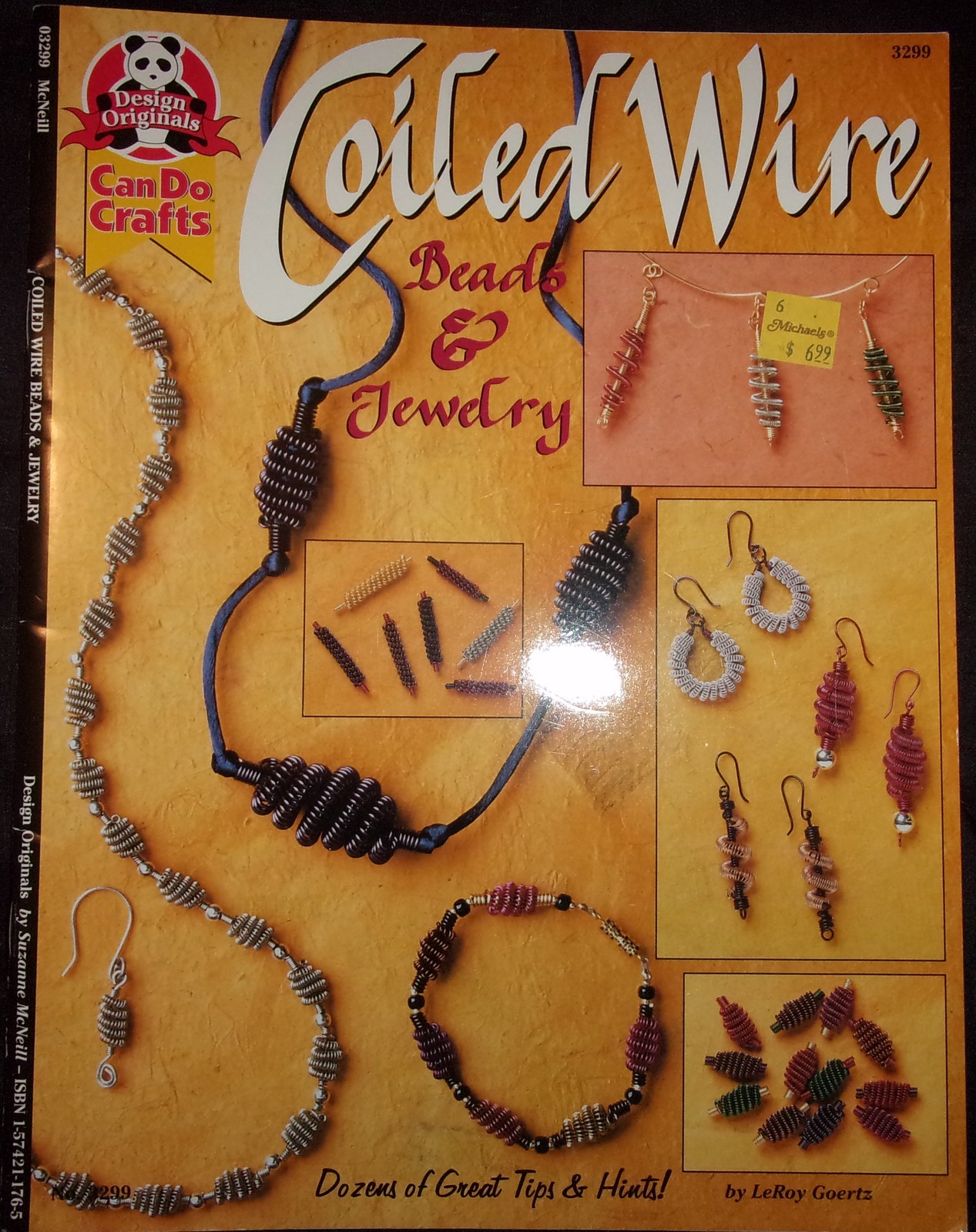 DESIGN ORIGINALS   COILED WIRE BEADS & JEWELRY BOOK  BY LEROY GOERTZ - $4.99