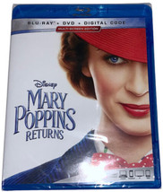 Authentic Disney Mary Poppins Returns Blu-ray DVD Digital Copy Code Emily Blunt - £15.92 GBP