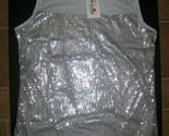 Meaneor Women&#39;s Sparkly Sequin Tank Top Sleeveless LARGE BRAND NEW - $17.99