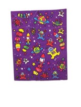 RARE Early Design Vintage Lisa Frank Sticker Sheet Space Astronaut Planets S122 - $17.81