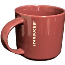STARBUCKS 2013 Coffee Mug Burgundy Tea Cup Ceramic 14 Fl Oz - £17.12 GBP