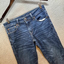 American Eagle Airflex 360 Skinny Jeans Mens 29x32 Blue Denim Mid Rise Z... - $18.00