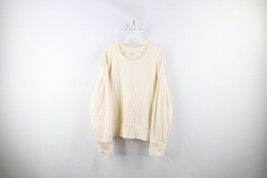 Madewell Womens Size XL Blank French Terry Cloth Crewneck Sweatshirt Cream - £27.20 GBP