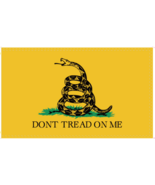 Gadsden 4&#39;x6&#39; Flag Rough Tex® 100D With Brass Grommets Large Flag Americ... - $27.72