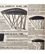1900 Carriage Buggy Top Advertisement Victorian Sears Roebuck 5.25 x 7&quot; - €7,79 EUR