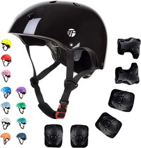 Jeefree Bike Helmet Set With Knee Pads, Elbow Pads, Wrist Guards, Adjust... - £35.49 GBP