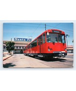 Trolley Leaving Santa Fe Amtrak Depot San Diego California Chrome Postca... - £3.83 GBP