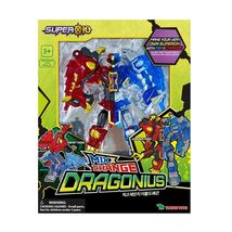 Super10 Mix Change Dragonius Double Dragon Korean Transforming Action Figure Toy - £51.08 GBP