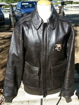 AVIREX Leather Jacket LA WEEKLY 20th Anniversary 1998 Type A-2 US Army Air Force - £400.17 GBP