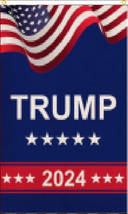 3X5 Trump 2024 Usa Patriotic Vertical Banner 5X3 Flag Grommets - £20.44 GBP