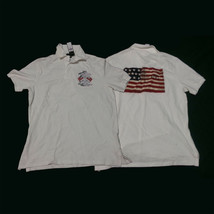 Polo Ralph Lauren Men Size M Americana Shirt White Usa Flag Nwt $145 - £93.02 GBP