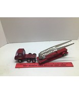 VINTAGE RED BUDDY L FIRE DEPARTMENT LADDER TRUCK #3 - $13.57 CAD
