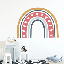 Boho Nursery Stickers,Wallpaper girl room,Trendy Bohemian Decals, Rainbow sticke - £11.86 GBP
