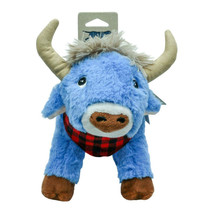 Tall Tails Dog Plush Crunch Blue Ox Squeak Crinkle 10 Inches - £23.61 GBP