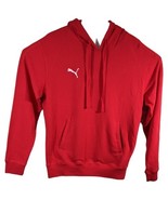Mens Puma Red Hoodie Large Fleece Hooded Sweatshirt Athletic Outerwear P... - $39.65