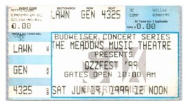 Ozzfest Concert Ticket Stub Juin 19 1999 Hartford Connecticut - $41.51
