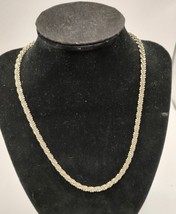 Silver Toned Rope Women&#39;s Necklace - $7.85